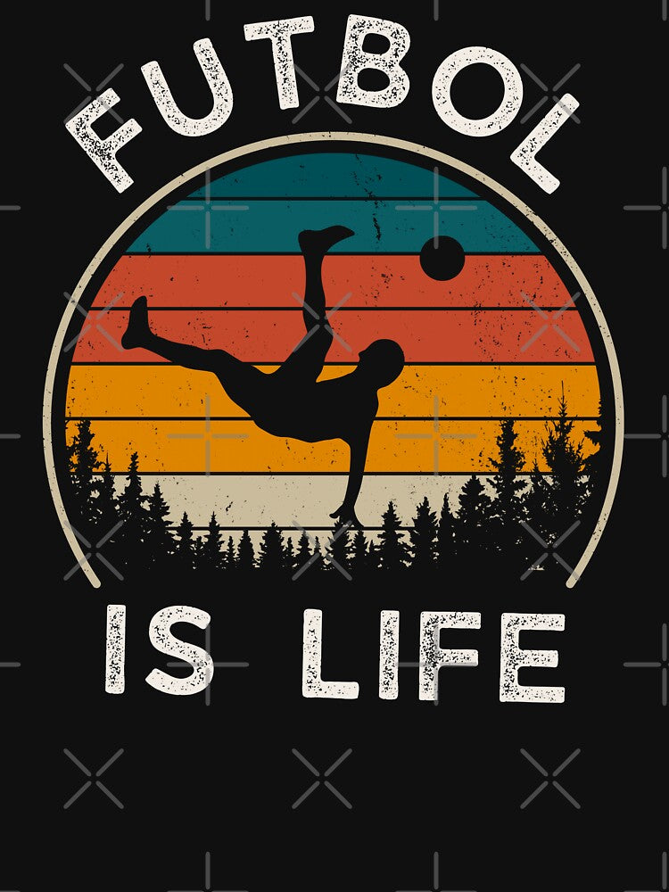 Futbol is life Retro vintage for soccer lovers Costume Family T Shirt by MikiMejia