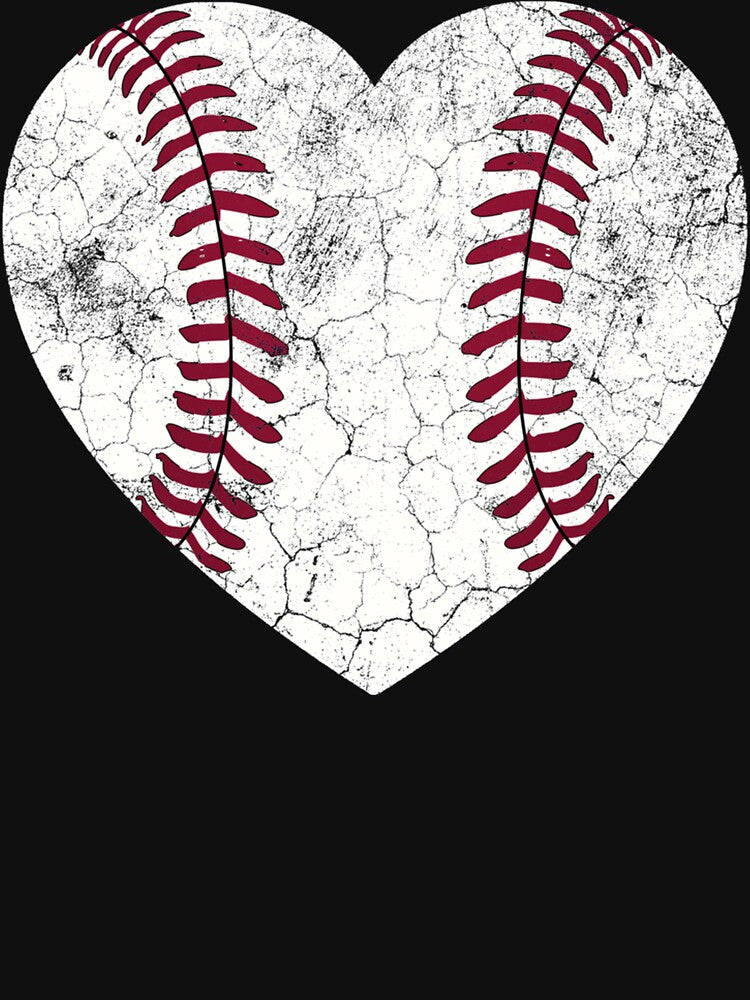 Baseball Heart Hoodie Fun Mom Dad Men Women Softball Gift by ArtsByMichelle T-Shirts, Sweatshirt | BlankRebels.com (Image 3)