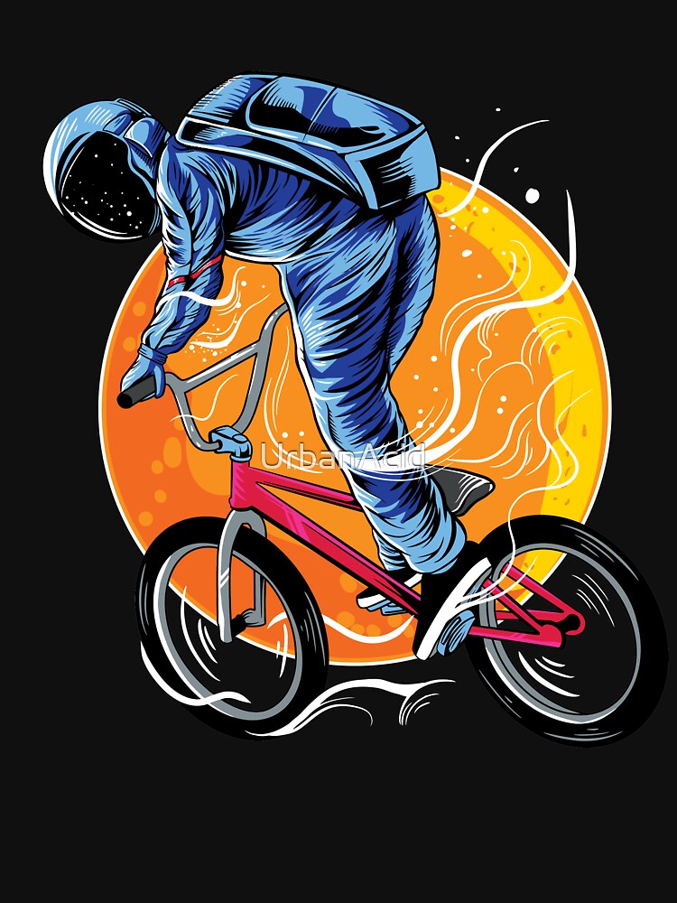 Astronaut riding bmx by UrbanAcid T-Shirts, Hoodie, Sweatshirt | BlankRebels.com (Image 3)