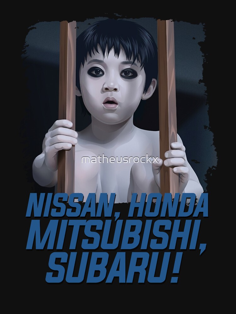 Nissan, Honda, Mitsubishi, Subaru - Scary movie meme by matheusrockx