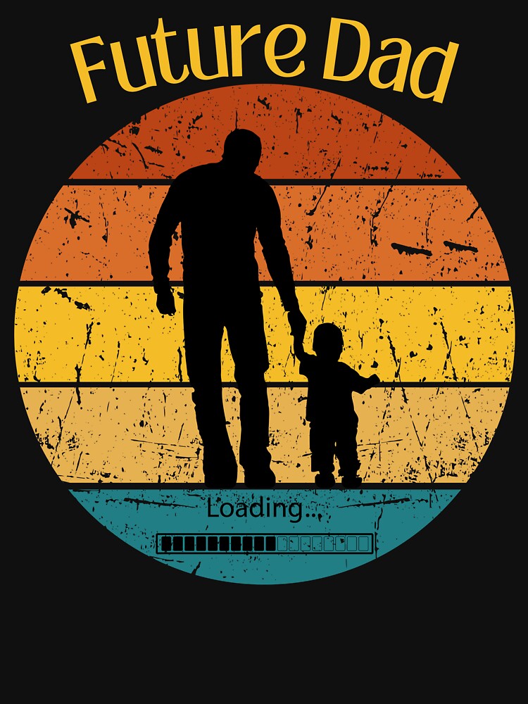 Future Dad Retro Sunset by FreeMind-Design T-Shirts, Hoodie, Sweatshirt | BlankRebels.com (Image 3)