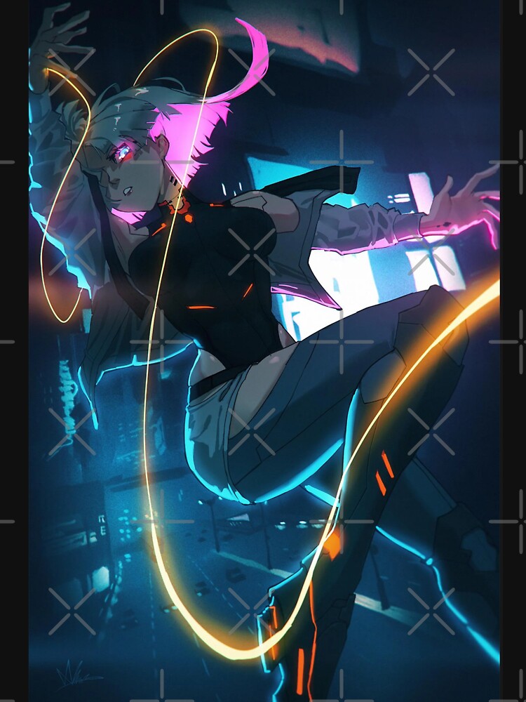 Cyberpunk Lucy in action by KacyArt T-Shirts, Hoodie, Sweatshirt | BlankRebels.com (Image 3)