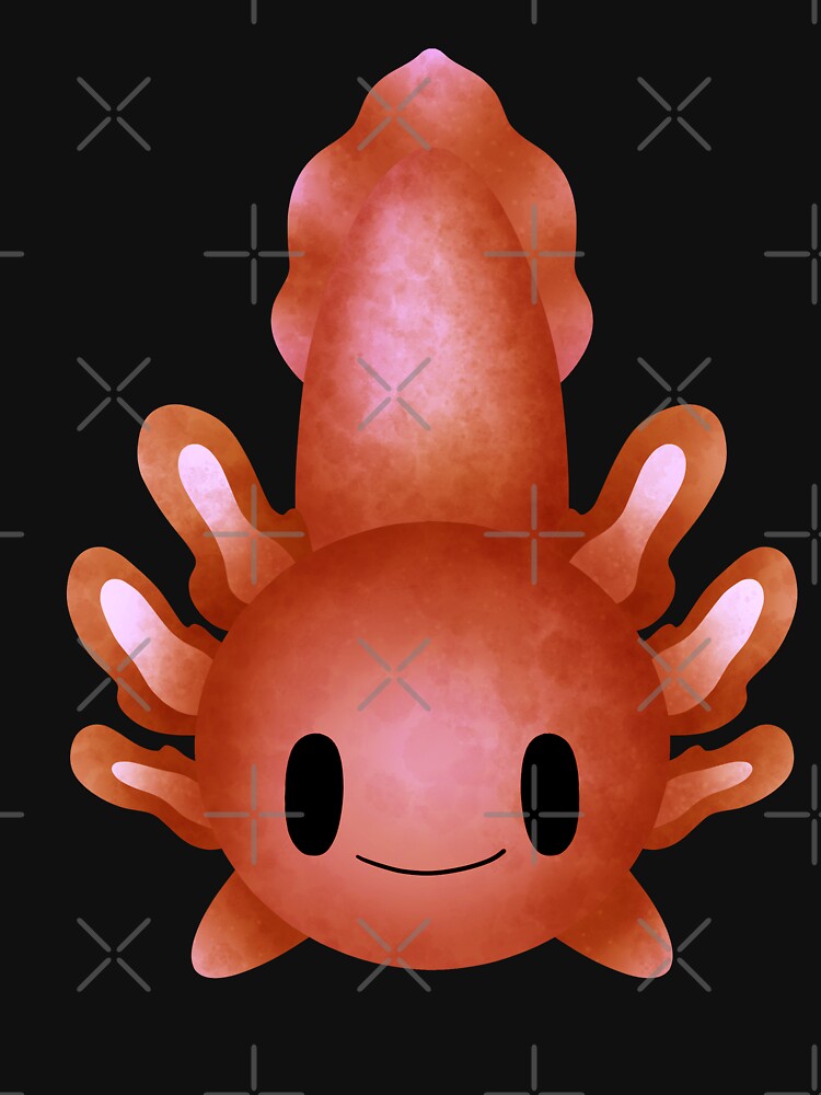 Cute Baby Axolotl Happy Red by NinniSilver T-Shirts, Hoodie, Sweatshirt | BlankRebels.com (Image 3)