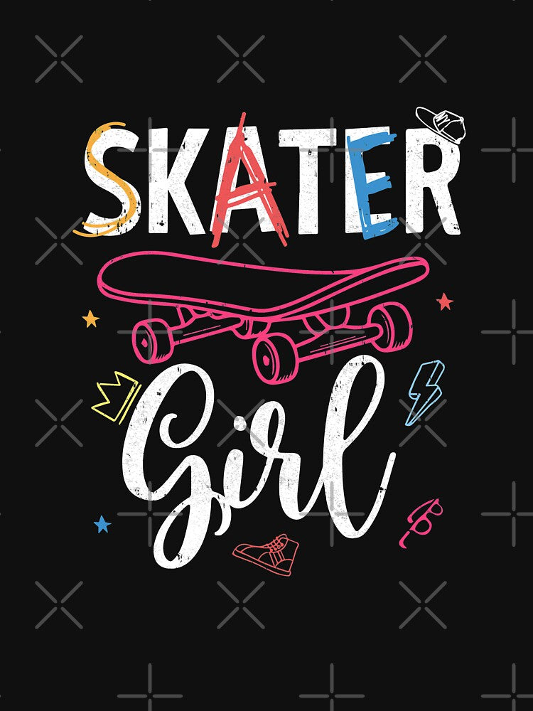 Skater Skateboard Skateboarding For Girls by CreativeGift T-Shirts, Hoodie, Sweatshirt | BlankRebels.com (Image 3)