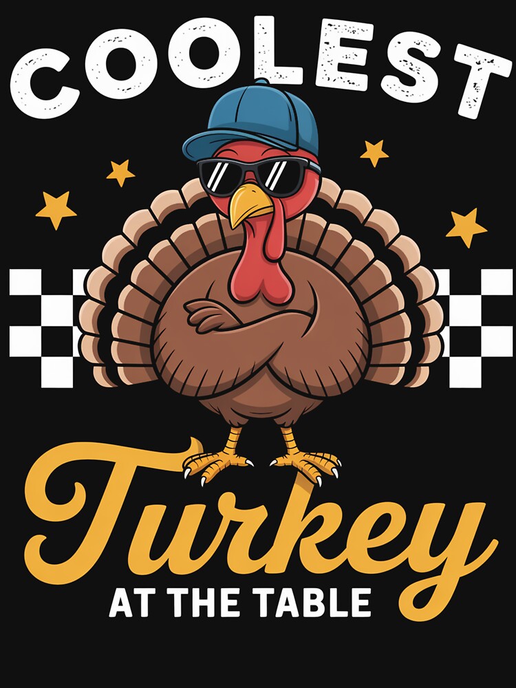 Coolest Turkey At Table Thanksgiving by johnertullio T-Shirts, Hoodie, Sweatshirt | BlankRebels.com (Image 3)