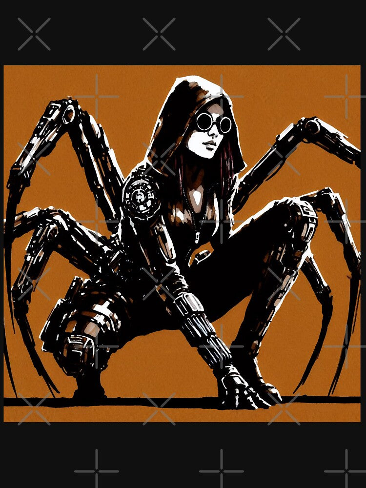 Cyberpunk Girl Spider Noir by RESToRAPTOR T-Shirts, Hoodie, Sweatshirt | BlankRebels.com (Image 3)