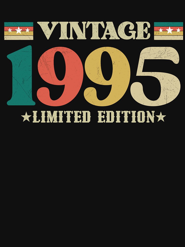 1995 Vintage Cumpleaños by zoriginality T-Shirts, Hoodie, Sweatshirt | BlankRebels.com (Image 3)