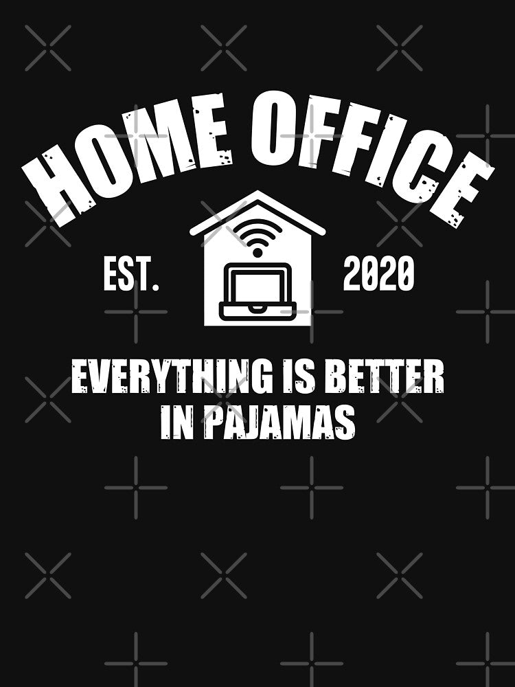 Working from home, Home office Since 2020 - White text by Happy-PrintZ T-Shirts, Hoodie, Sweatshirt |... (Image 3)