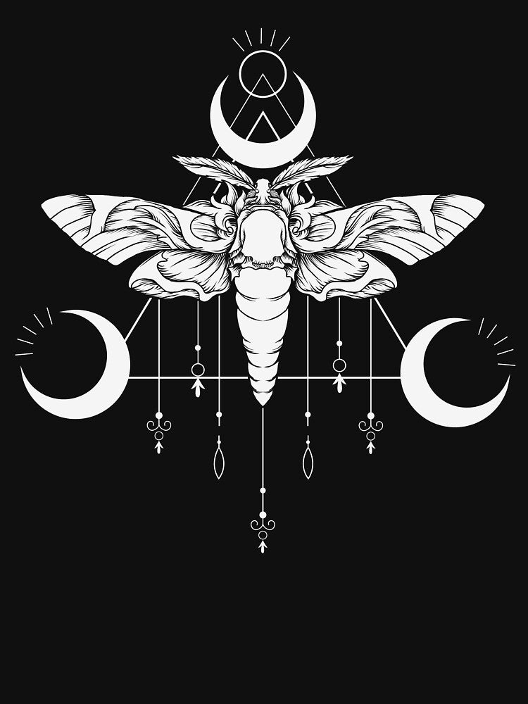 Butterfly Night Moth Butterfly Silhouette Funny Halloween by Teapot-art T-Shirts, Hoodie, Sweatshirt (Image 3)