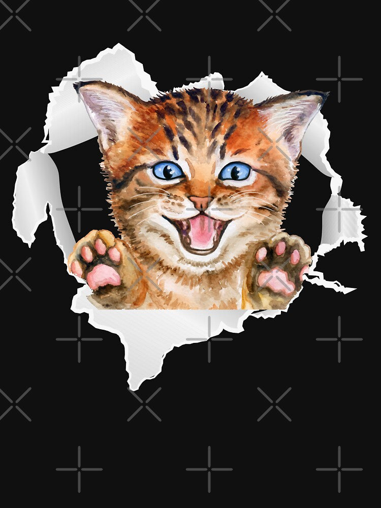 Cat Ripping Through by 808Designs T-Shirts, Hoodie, Sweatshirt | BlankRebels.com (Image 3)
