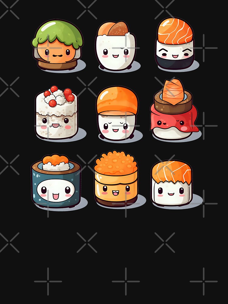 Cute sushi by DerSenat T-Shirts, Hoodie, Sweatshirt | BlankRebels.com (Image 3)