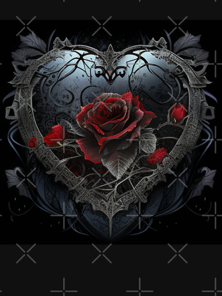 black gothic heart by Nickyvb T-Shirts, Hoodie, Sweatshirt | BlankRebels.com (Image 3)