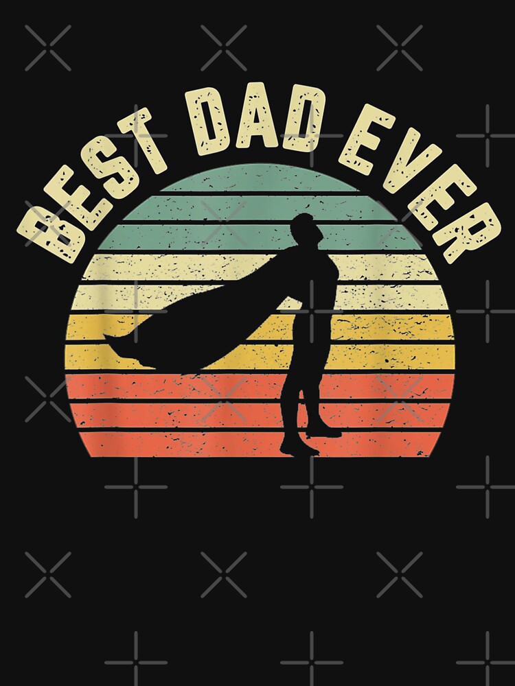 Vintage Best Dad Ever Superhero Fun Father's Day by DailonisDumpji T-Shirts, Hoodie, Sweatshirt | BlankRebels.com (Image 3)