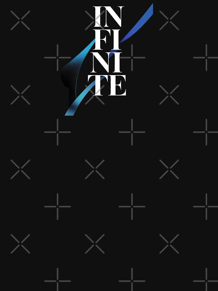 INFINITE – Minimalist Typography Design | Modern Black Streetwear Art by LEOdesignerArt T-Shirts, Hoodie,... (Image 3)