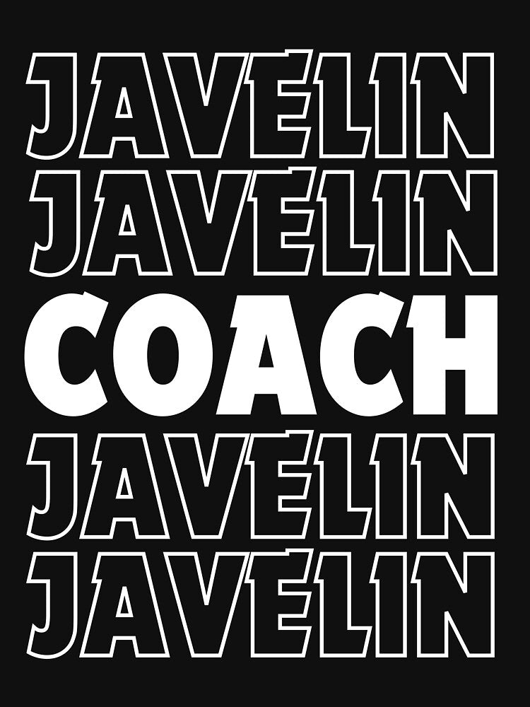 Javelin Coach Retro Vintage Funny Training Javelin Spear Thrower Design by Sarah38 T-Shirts, Hoodie, Sweatshirt (Image 3)
