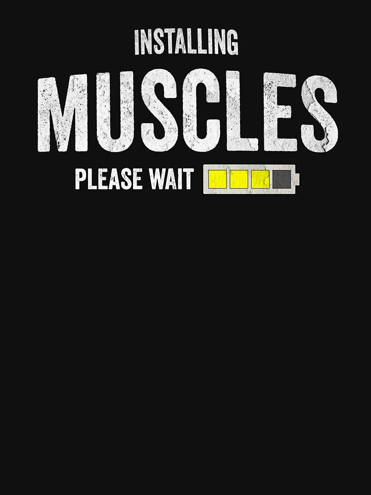 Funny Gym Installing Muscles by HorizonDesignz T-Shirts, Hoodie, Sweatshirt | BlankRebels.com (Image 3)