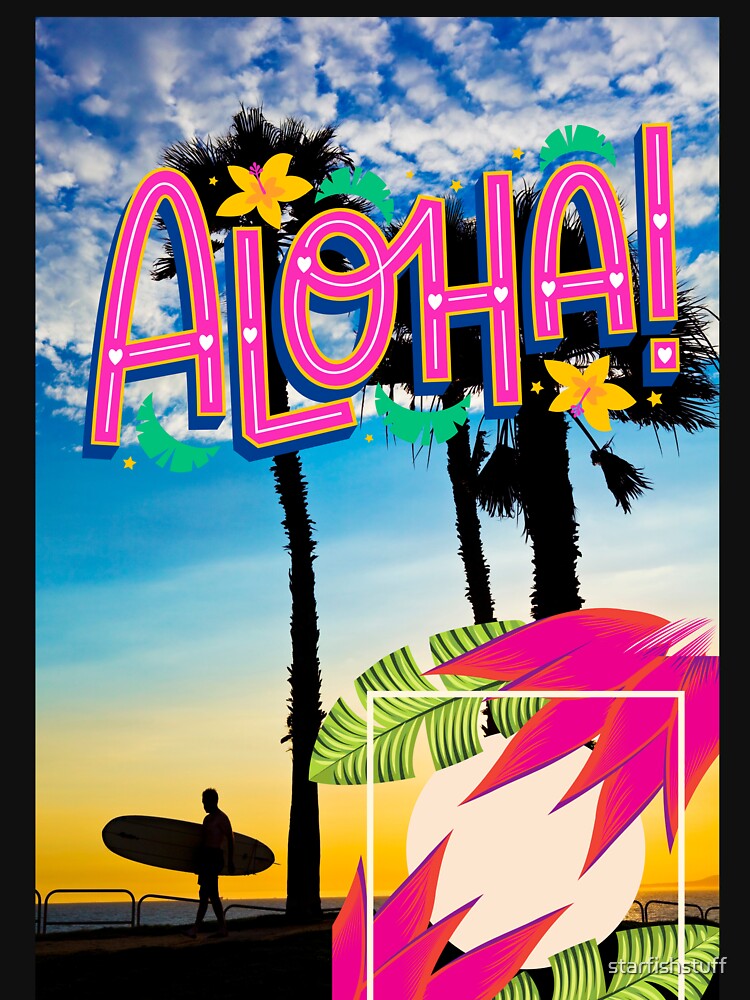 VINTAGE HAWAII SURFING LABEL by starfishstuff T-Shirts, Hoodie, Sweatshirt | BlankRebels.com (Image 3)