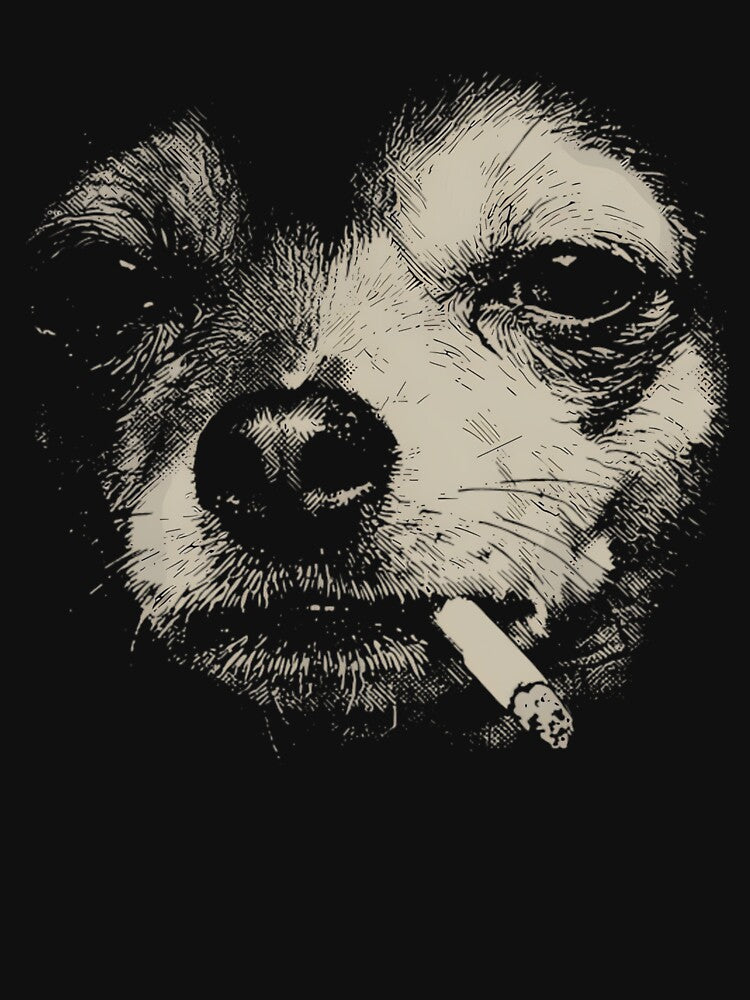 Dog Smoking Cigarette Funny Chihuahua Meme by PixelRag T-Shirts, Hoodie, Sweatshirt | BlankRebels.com (Image 3)