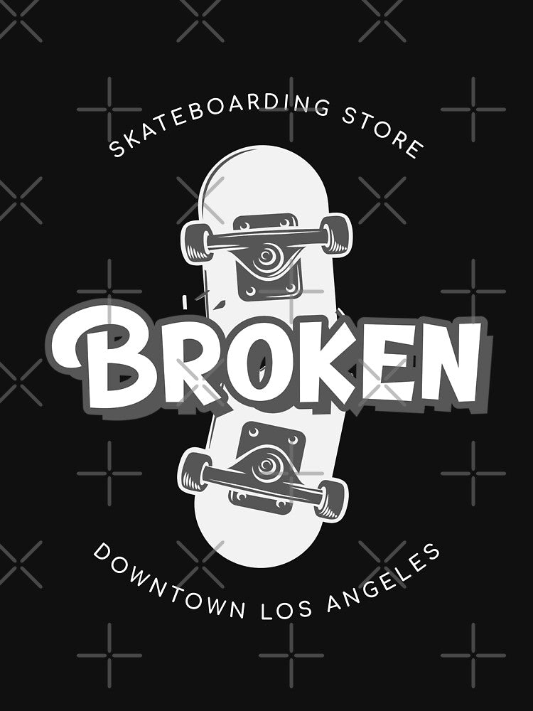 Broken Skateboard by qaisarkhan101 T-Shirts, Hoodie, Sweatshirt | BlankRebels.com (Image 3)