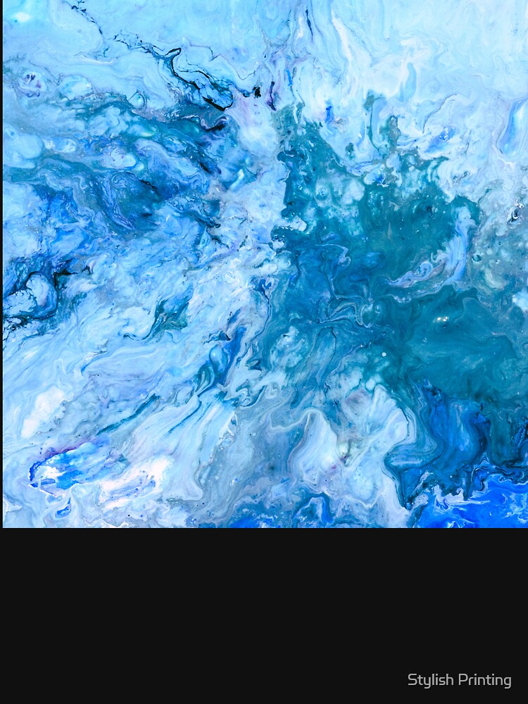 Foamy Ocean Blue Waves by Stylish Printing T-Shirts, Hoodie, Sweatshirt | BlankRebels.com (Image 3)