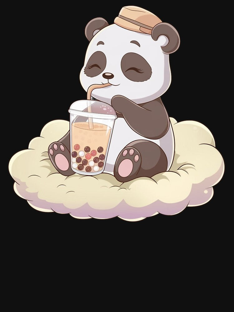 Cute Little Panda Drinking Bubble Tea by MarcoVerus T-Shirts, Hoodie, Sweatshirt | BlankRebels.com (Image 3)