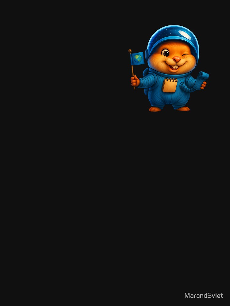 Space Hamster Astronaut by MarandSviet T-Shirts, Hoodie, Sweatshirt | BlankRebels.com (Image 3)