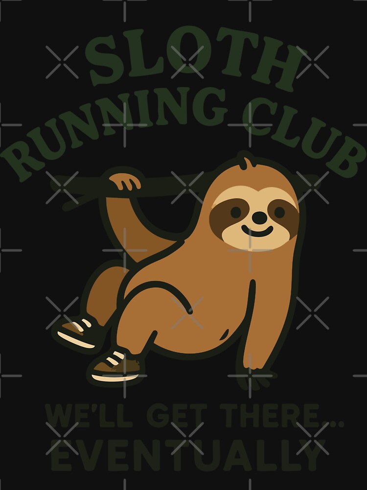 Sloth Running Club by EchoBlue Studio T-Shirts, Hoodie, Sweatshirt | BlankRebels.com (Image 3)