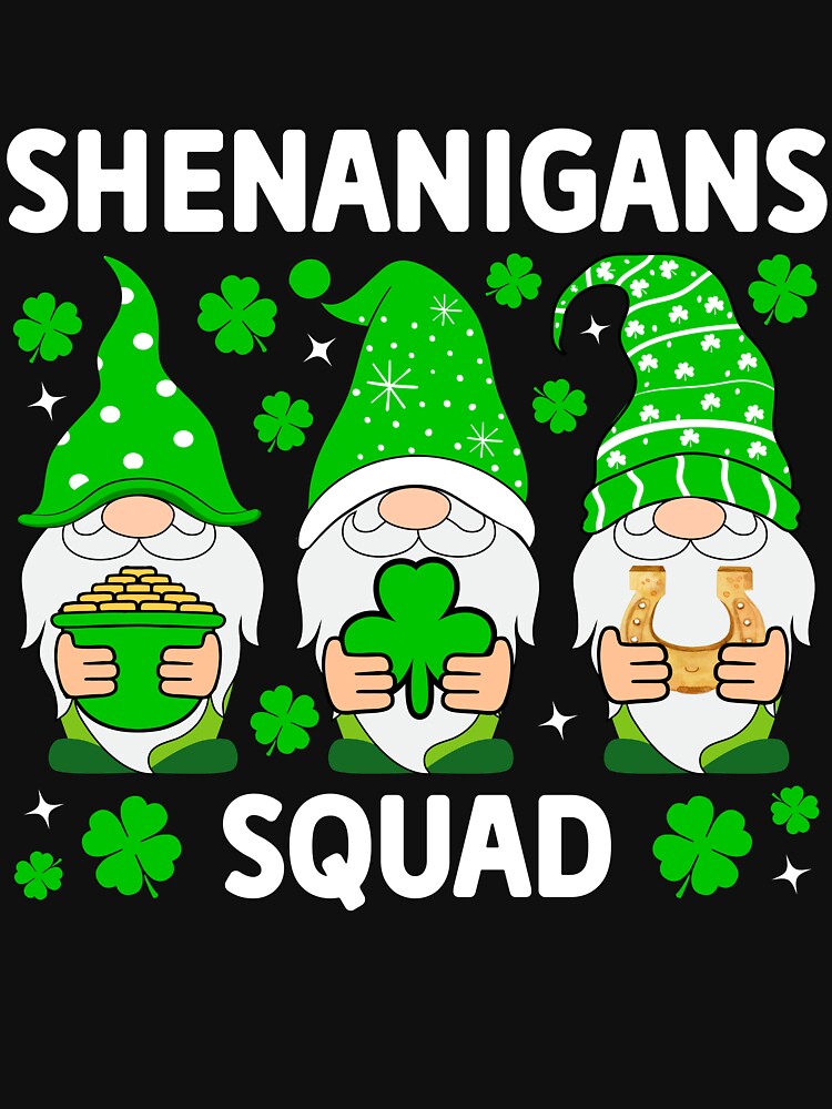 Shenanigans Squad St Patricks Day Gnomes by KroghDs T-Shirts, Hoodie, Sweatshirt | BlankRebels.com (Image 3)
