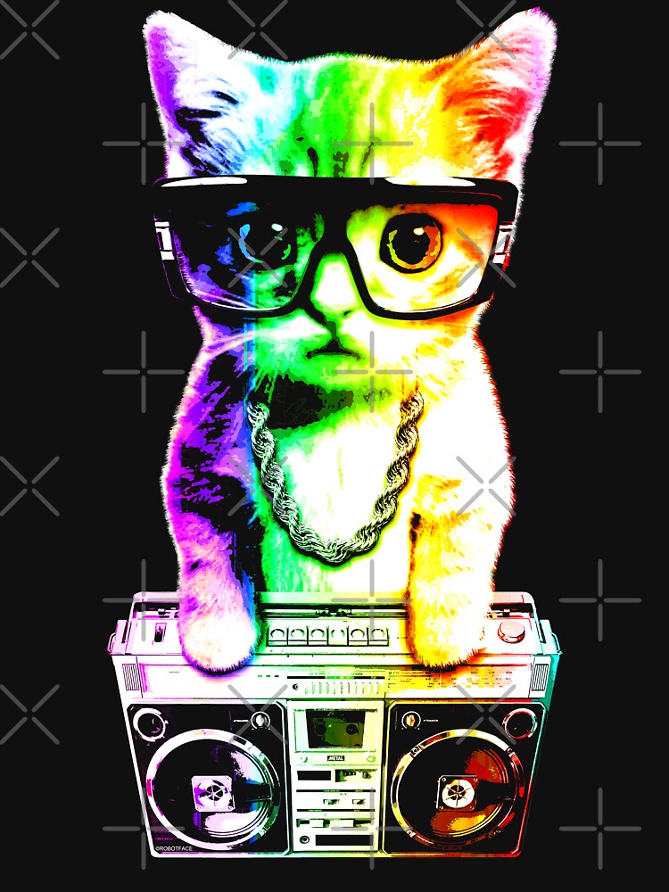 That Boombox Cat by ROBOTFACE T-Shirts Hoodie, Sweatshirt | BlankRebels.com (Image 3)