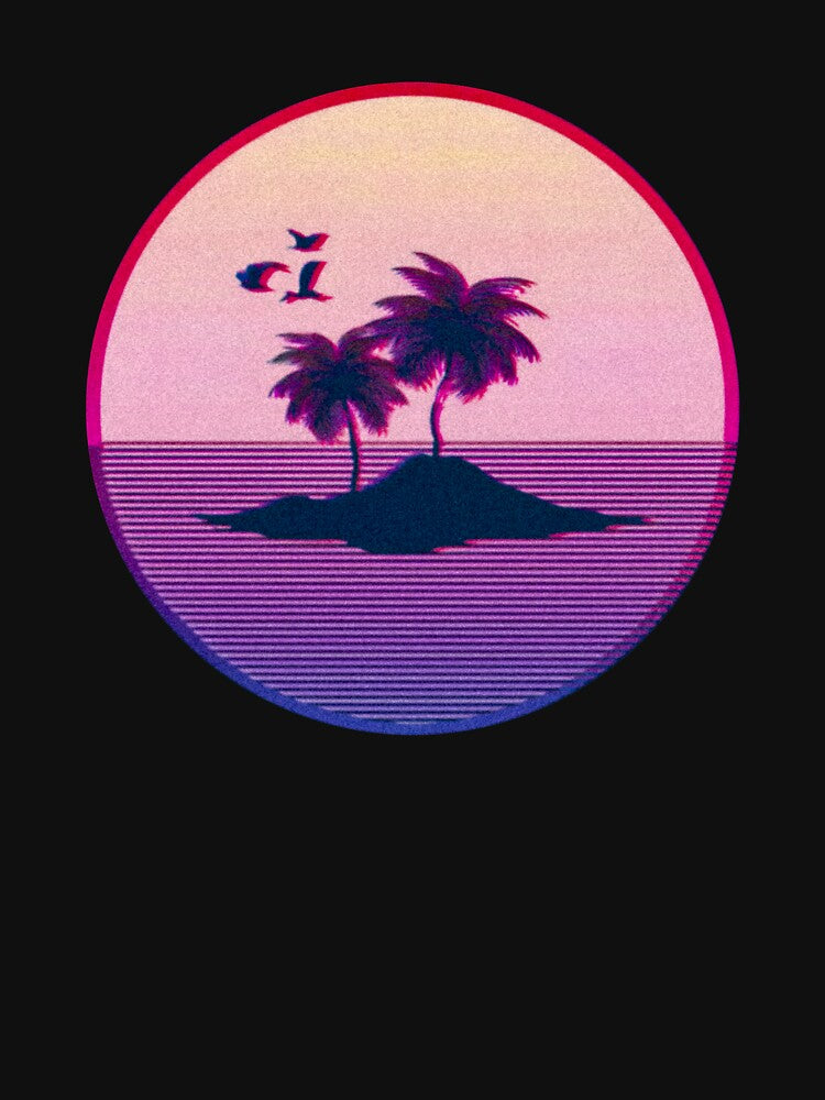 Vaporwave style retro palm island by analogsandpixel T-Shirts, Hoodie, Sweatshirt | BlankRebels.com (Image 3)