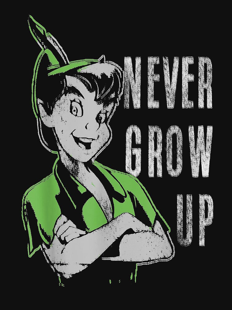 Peter Pan Never Grow Up Vintage Portrait by AidanWater T-Shirts, Hoodie, Sweatshirt | BlankRebels.com (Image 3)