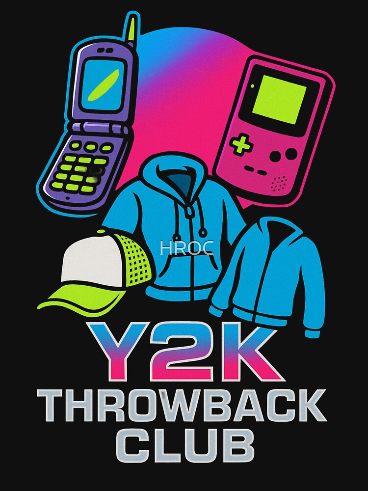 Y2K Throwback Club - Retro 2000s Nostalgia Aesthetic by HROC T-Shirts, Hoodie, Sweatshirt | BlankRebels.com (Image 3)