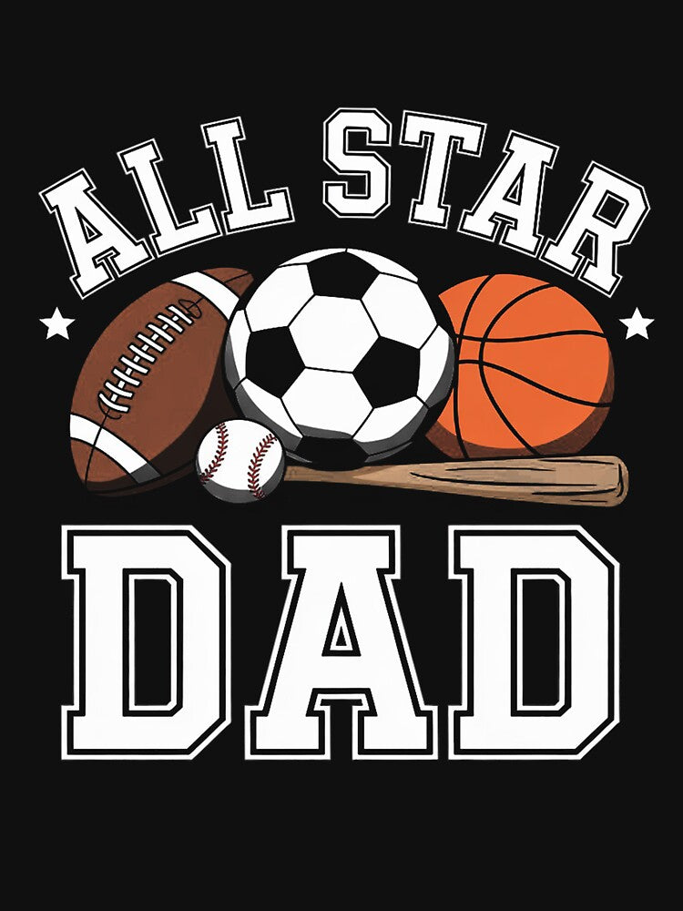 All Star DAD Of The Birthday Boy Basketball Soccer Sport by ControlCenter
