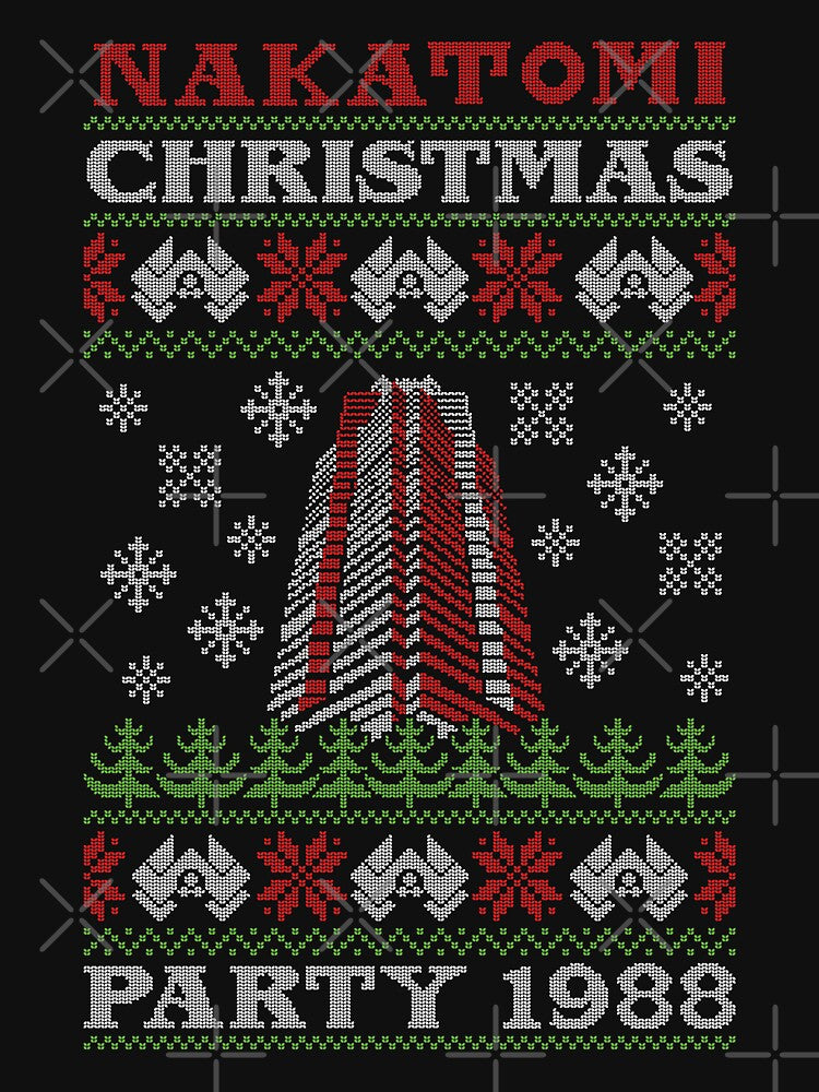 Nakatomi Plaza Christmas Party Knitted by RetroPandora T-Shirts, Hoodie, Sweatshirt | BlankRebels.com (Image 3)