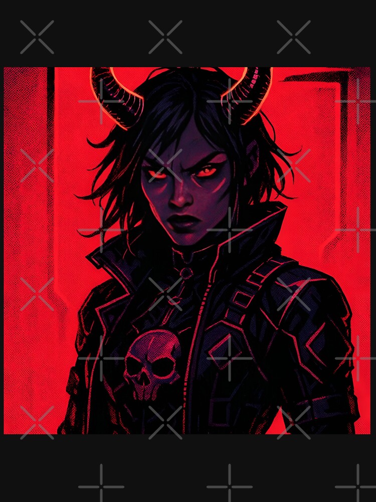 Cyberpunk demon girl by RESToRAPTOR