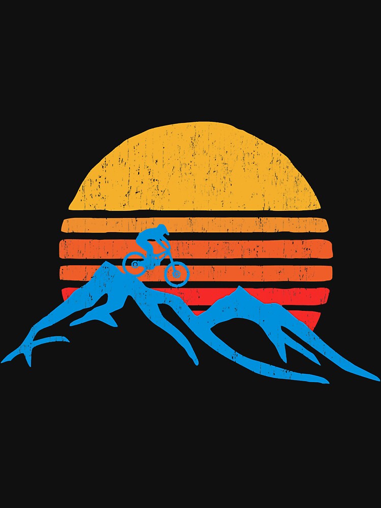 Mountain Bike Vintage Sunset Love by unassertive19 T-Shirts, Hoodie, Sweatshirt | BlankRebels.com (Image 3)