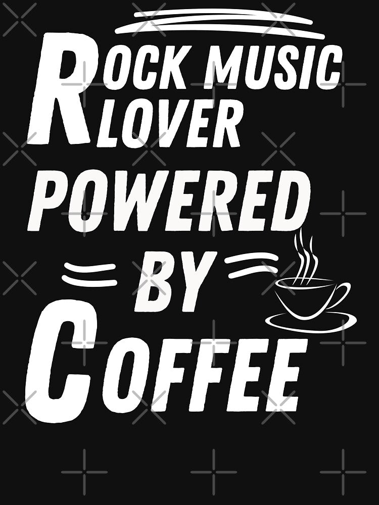 Rock music lover powered by coffee by annoying-shirts Hoodie, Sweatshirt | BlankRebels.com (Image 3)