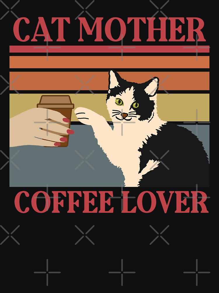 Cat mother coffe lover- cute kitty mom by looklock T-Shirts, Hoodie, Sweatshirt | BlankRebels.com (Image 3)