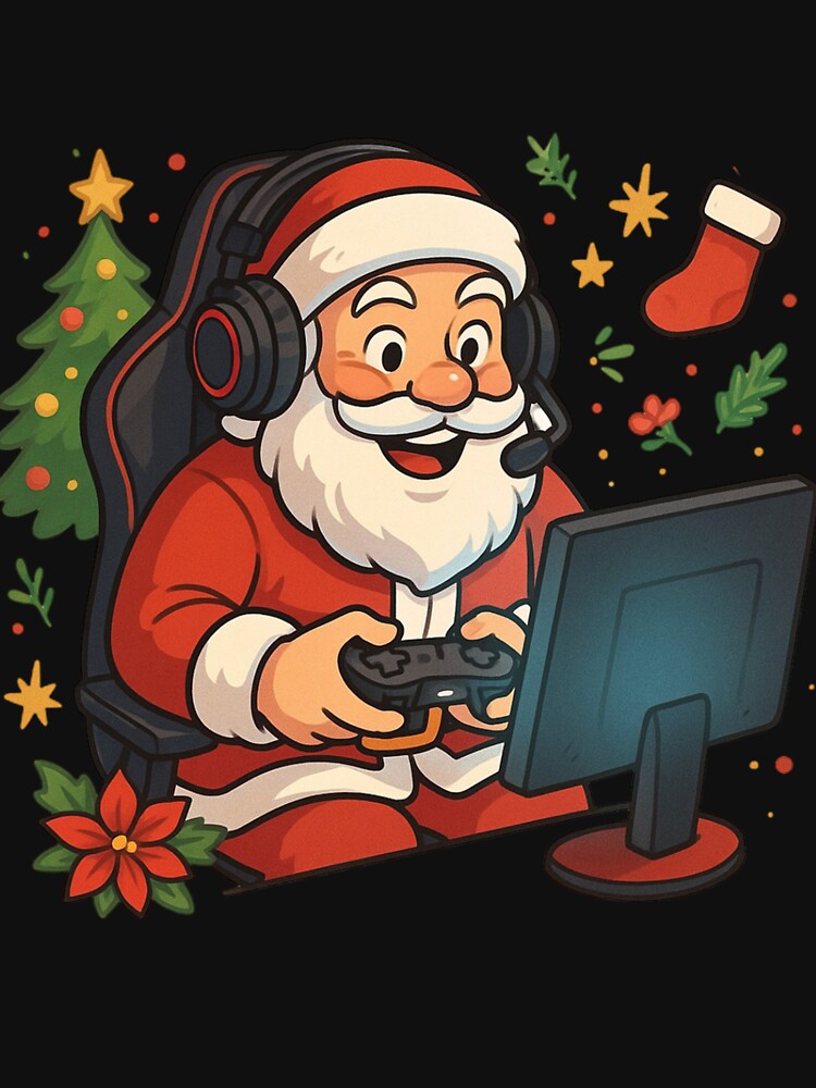 Santa gamer by Noexcusesstore T-Shirts, Hoodie, Sweatshirt | BlankRebels.com (Image 3)