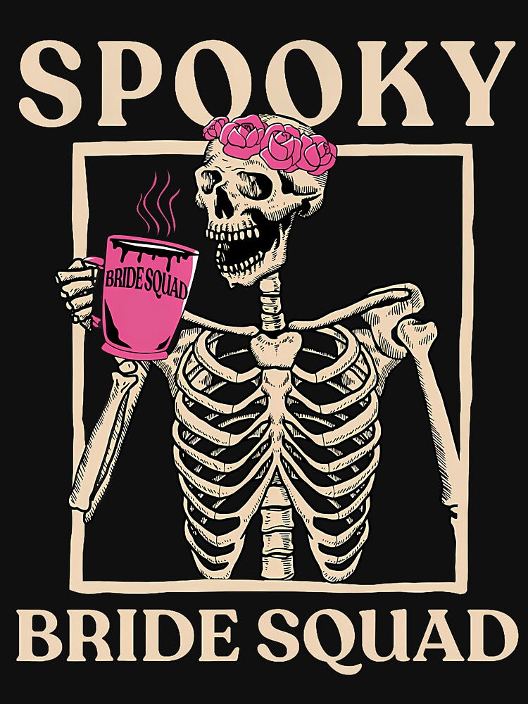 Spooky Bride Squad Skeleton by leejoyyzberx T-Shirts, Hoodie, Sweatshirt | BlankRebels.com (Image 3)