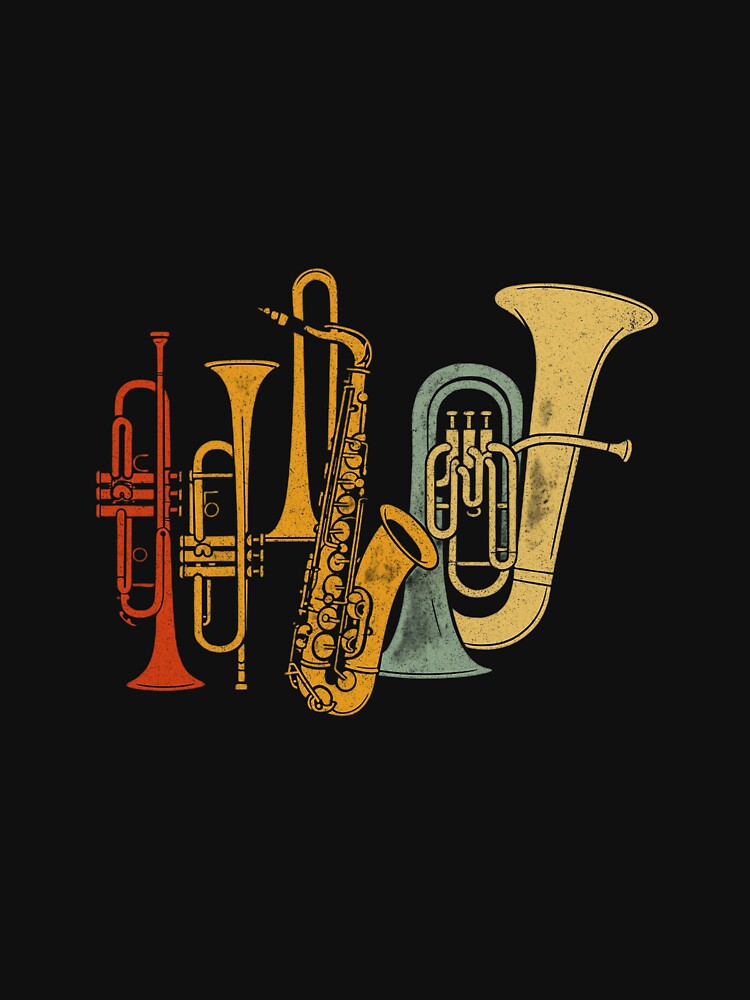 Jazz Instruments T-shirt by expressivemerch Hoodie, Sweatshirt | BlankRebels.com (Image 3)
