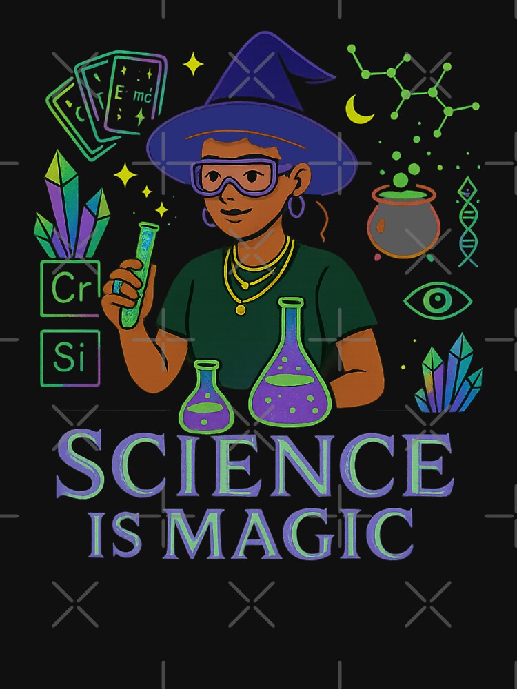 Science Is Magic: Inspiring STEM Artwork for Students & Educators by Feline Rockstars T-Shirts, Hoodie, Sweatshirt (Image 3)