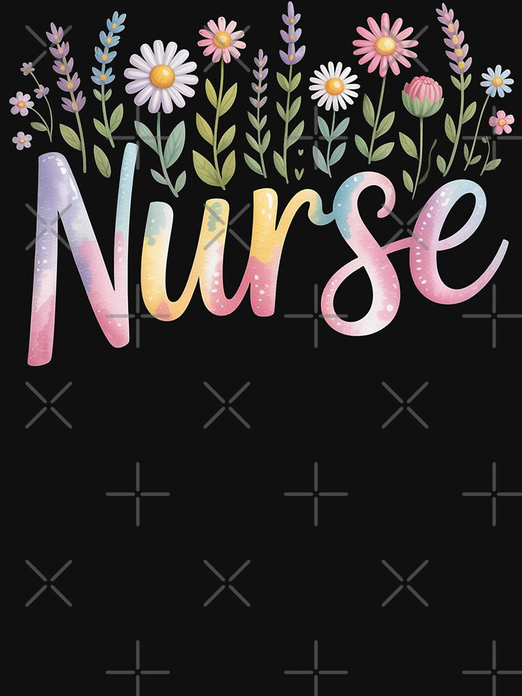 Floral Nurse by ZAIKY DREAMS T-Shirts, Hoodie, Sweatshirt | BlankRebels.com (Image 3)