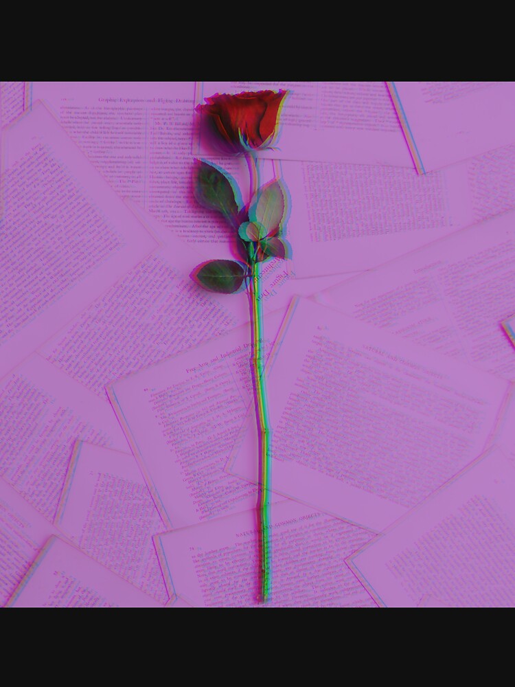 Glitch Effect Rose. by BazEris T-Shirts, Hoodie, Sweatshirt | BlankRebels.com (Image 3)