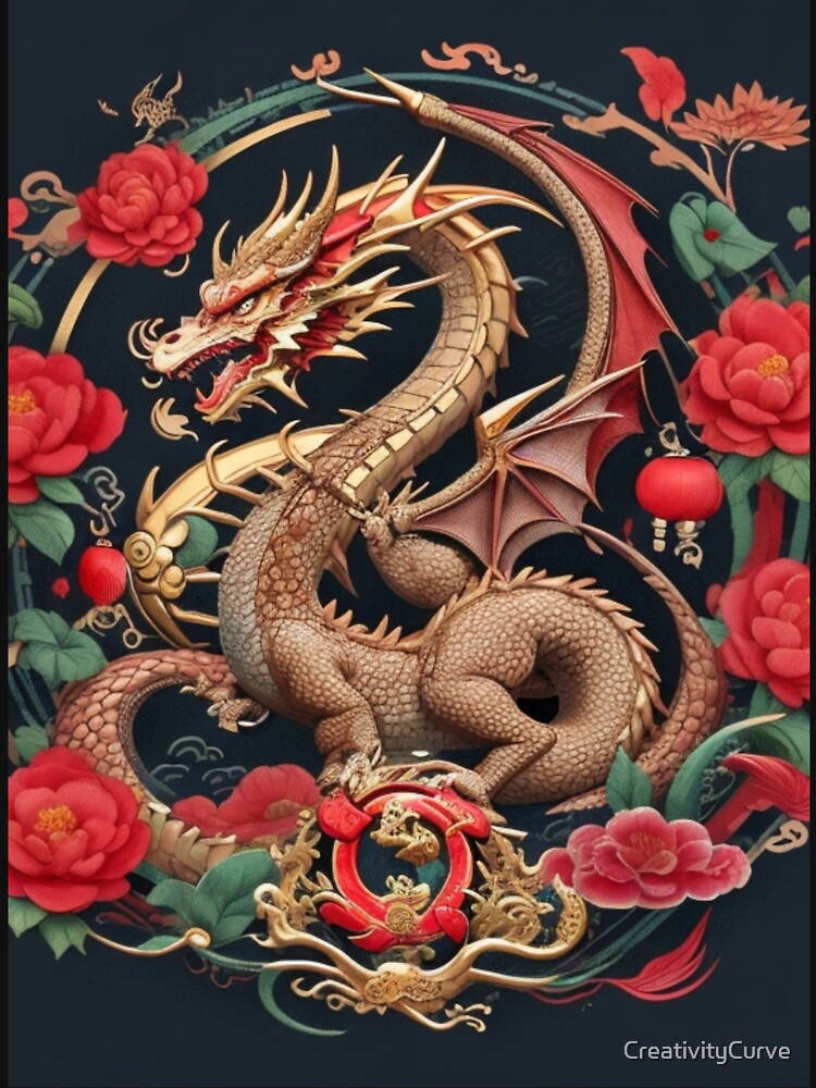 Chinese dragon IIIustration by CreativityCurve T-Shirts, Hoodie, Sweatshirt | BlankRebels.com (Image 3)
