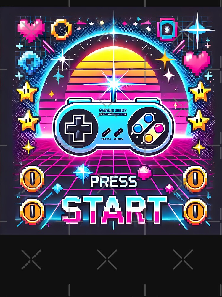 Press Start Retro Gaming T-Shirts, Hoodie, Sweatshirt