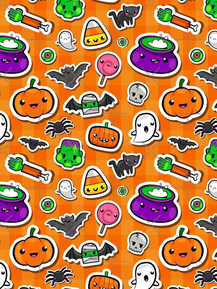 Cute Kawaii Halloween Pattern T-Shirts, Hoodie, Sweatshirt