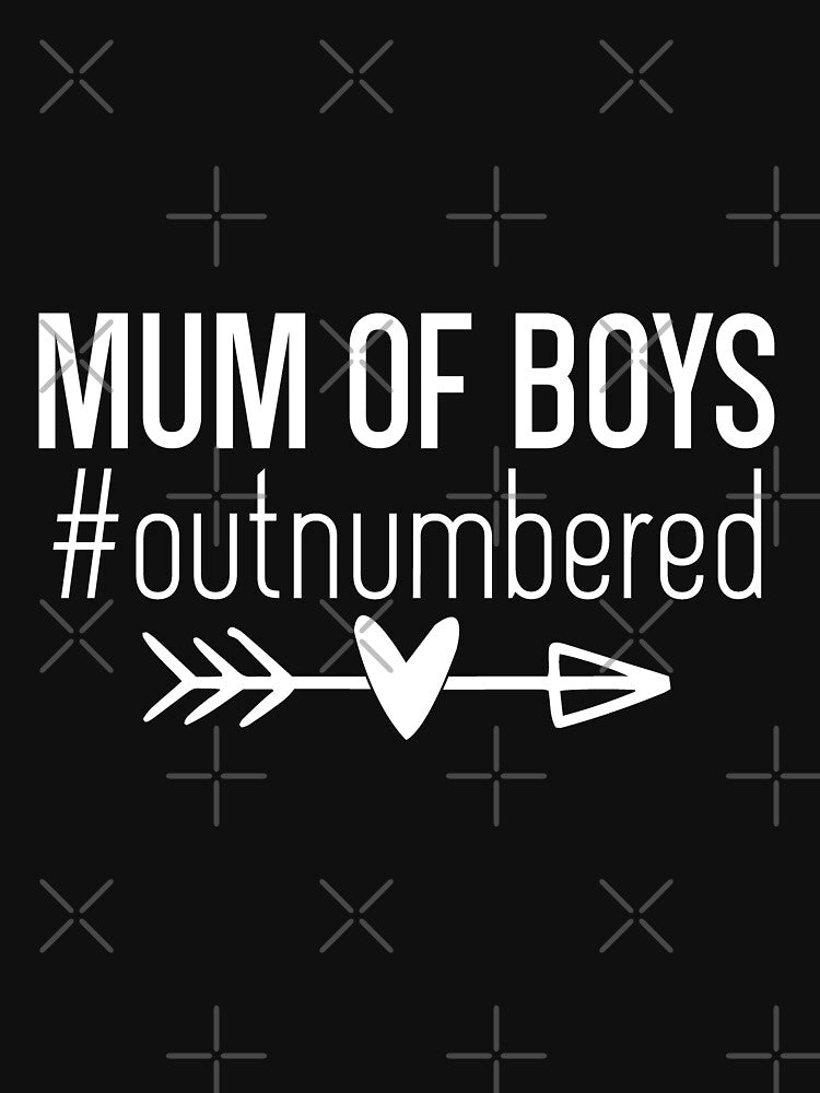 Mum of Boys Outnumbered by colorfulworldds T-Shirts, Hoodie, Sweatshirt | BlankRebels.com (Image 3)