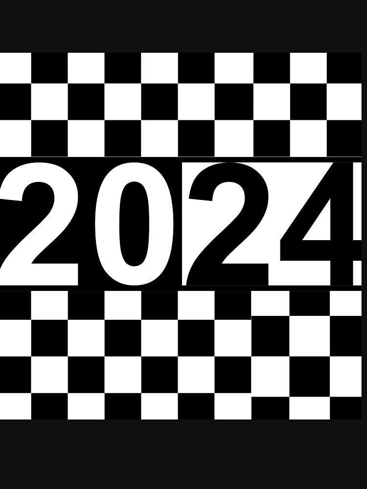 New Year 2024 Black and White Checkered by SEVENPRINTS T-Shirts, Hoodie, Sweatshirt | BlankRebels.com (Image 3)