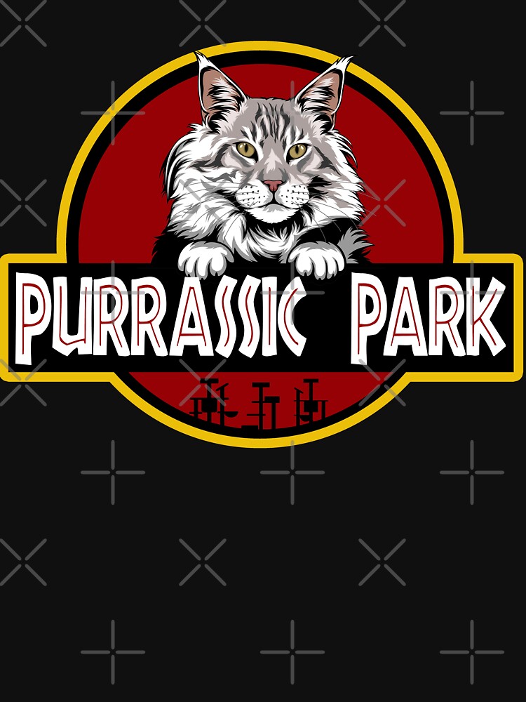 Funny Maine Coon Cat Purrassic Park by Funny Shirts Matter Hoodie, Sweatshirt | BlankRebels.com (Image 3)